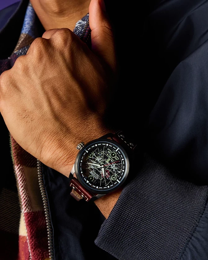 X-Wing and TIE Fighter Black Dial Leather Strap AW1738-05W | CITIZEN